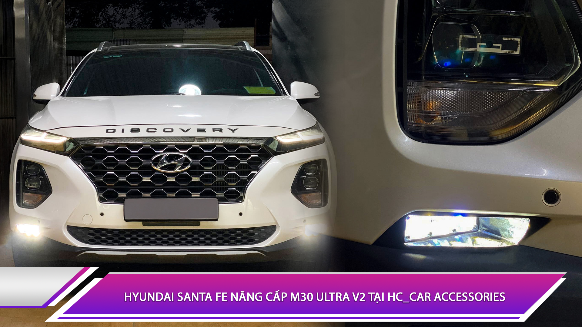 Hyundai Santa Fe nâng cấp M30 Ultra V2 tại HC_Car accessories